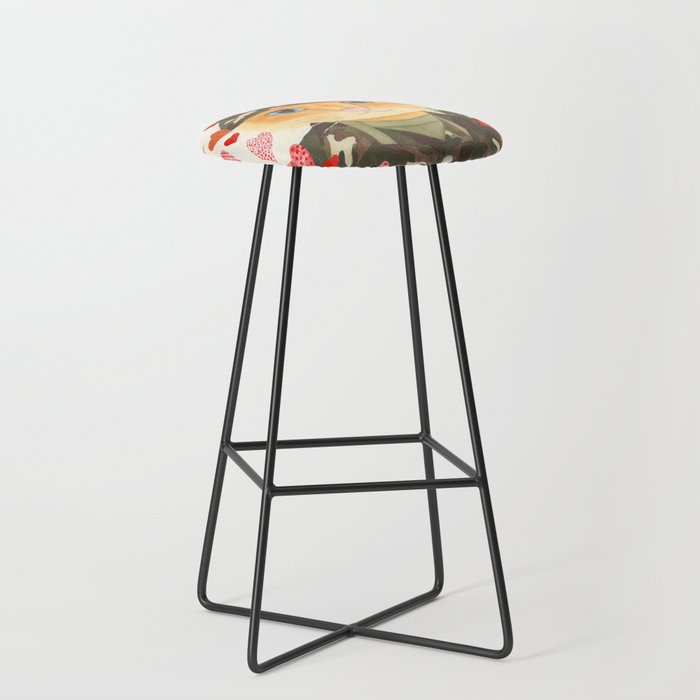 Purrfect Soldier Bar Stool
