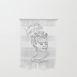 Frida Kahlo continuous line art print Wall Hanging