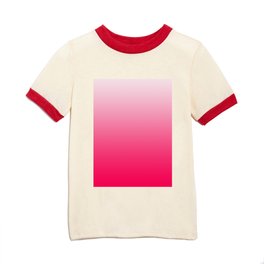 White and Warm Pink Gradient 045 Kids T Shirt