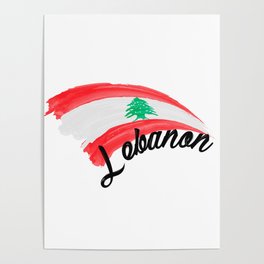 Lebanon flag Poster