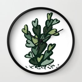 anti valentines cactus Wall Clock