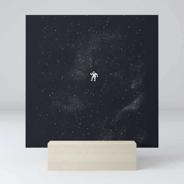 Gravity - Dark Blue Mini Art Print