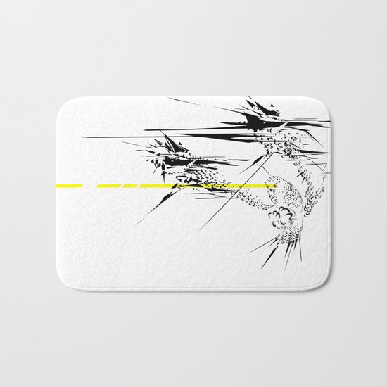 Holy Weapon // (Glitch Owl) Bath Mat