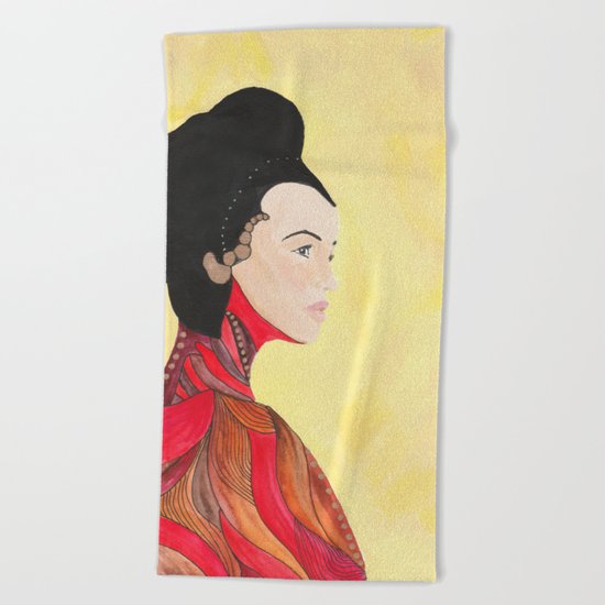 Iris Beach Towel