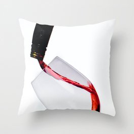 Wine Pouring Throw Pillow