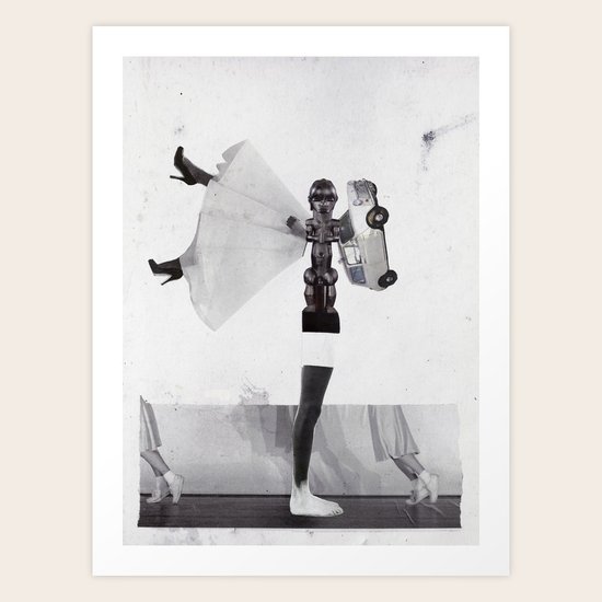 Noir et Blanc Art Print