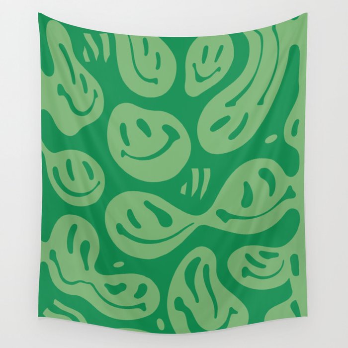 Money Green Melted Happiness Wall Tapestry