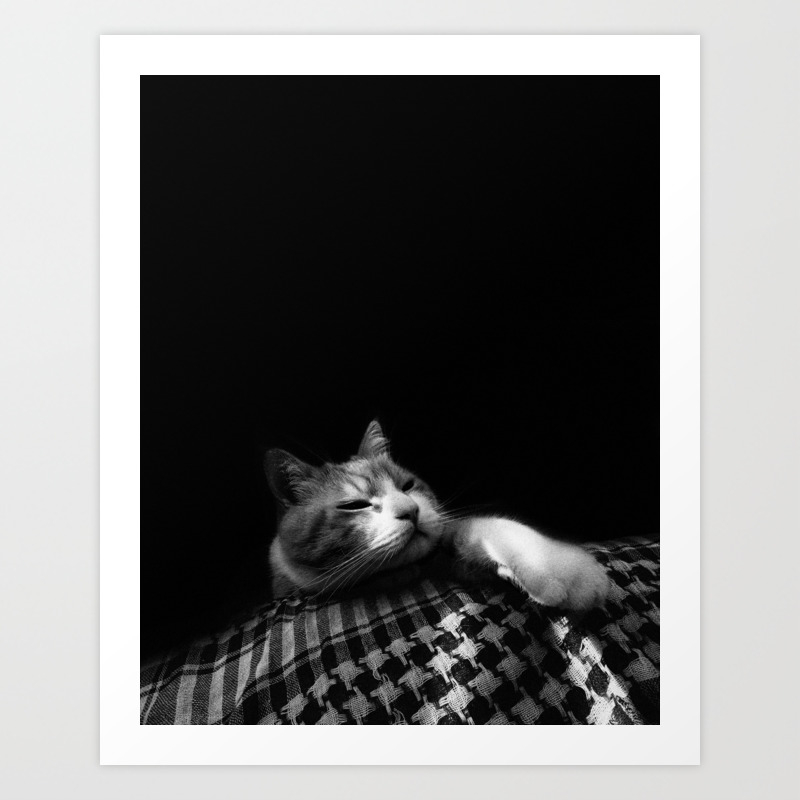 Thats My Cat 04 Just Bored Art Print By Silvianeto Society6
