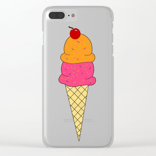 Frozen Yogurt Clear iPhone Case