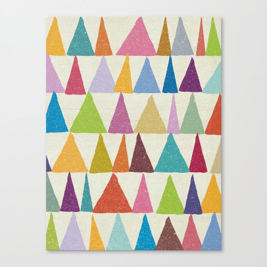 Analogous Shapes In Bloom. Canvas Print