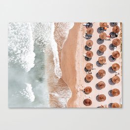 Aerial Beach Print, Beach Photography, Aerial Photography, Blue Ocean Print, Sea Beach Print Canvas Print