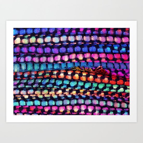 Colourful Layers - JUSTART ©, edited photography Art Print