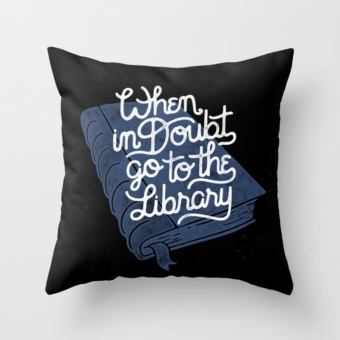 Library Throw Pillow