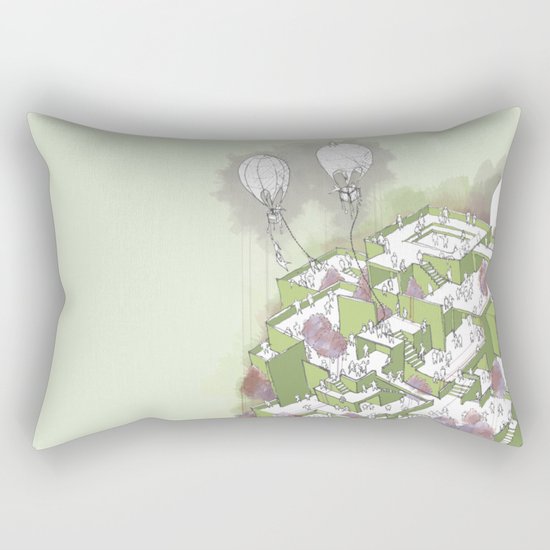 Escaping the Box Rectangular Pillow