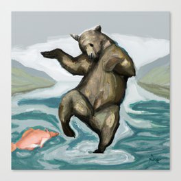 Dancing Bear Canvas Print