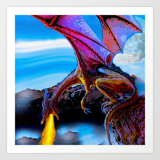 DRAGON Art Print