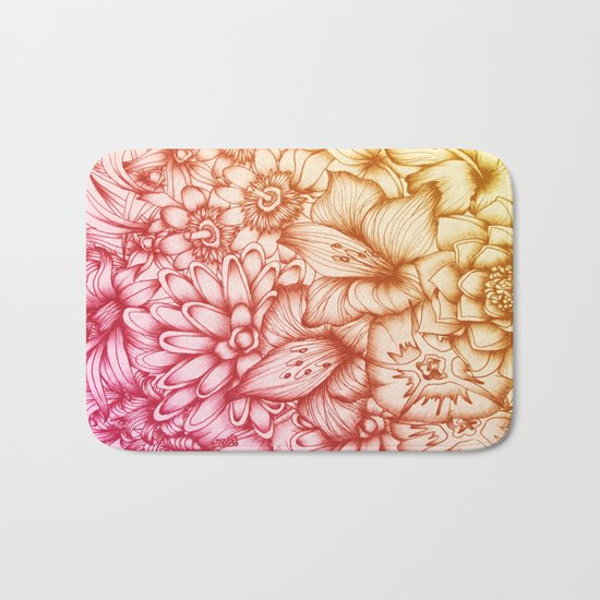 Tropical Flowers II Bath Mat