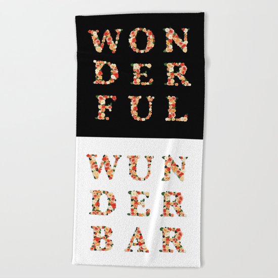 wonderful - wunderbar - west - Living Hell Beach Towel