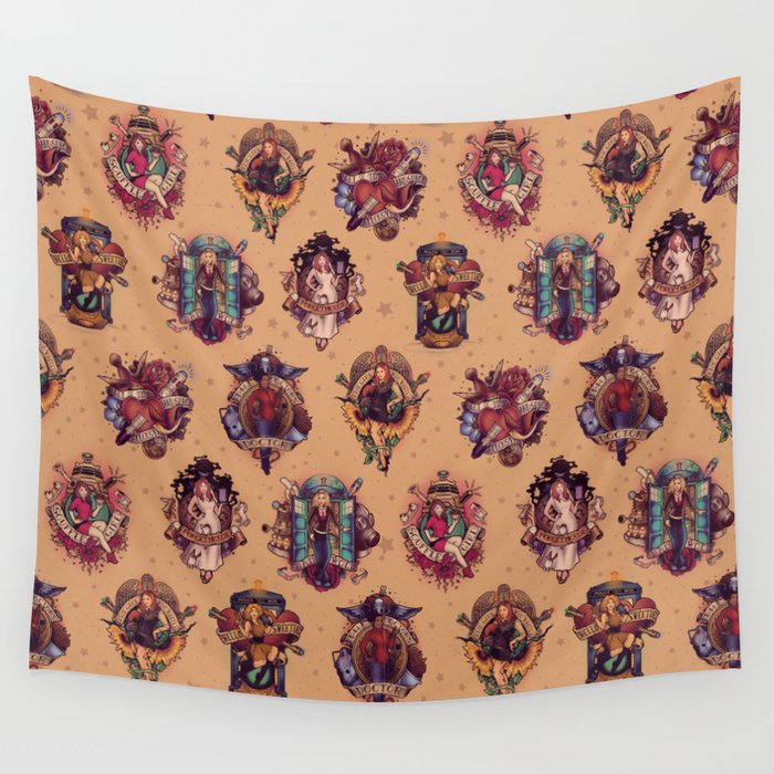 All Those Bright and Shining Companions Wall Tapestry