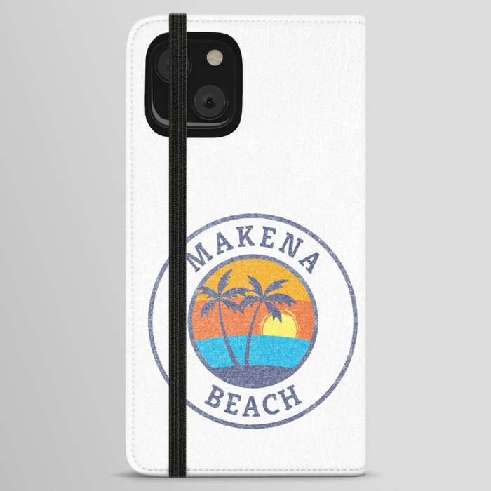 Makena Beach, Maui Faded Classic Style iPhone Wallet Case