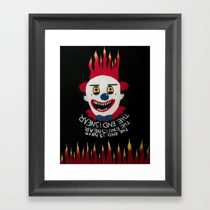 Twisty the clown Framed Art Print