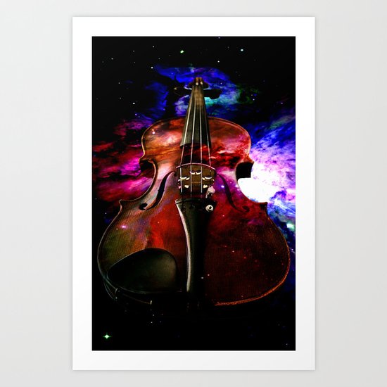 violin nebula Art Print