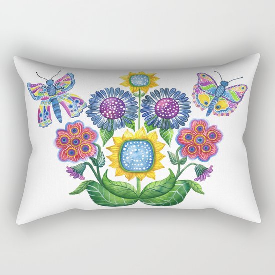Butterfly Playground Rectangular Pillow