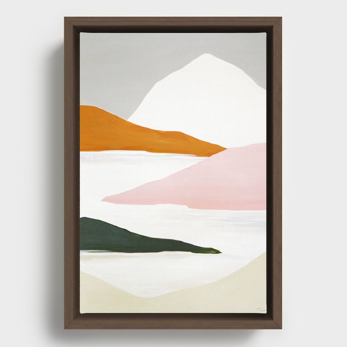 Rainier Mountain Framed Canvas