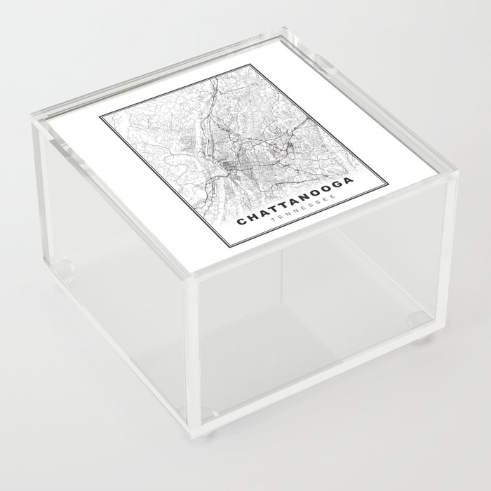Chattanooga Map Acrylic Box
