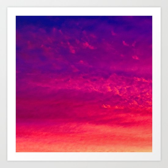 Fiery Sky Art Print