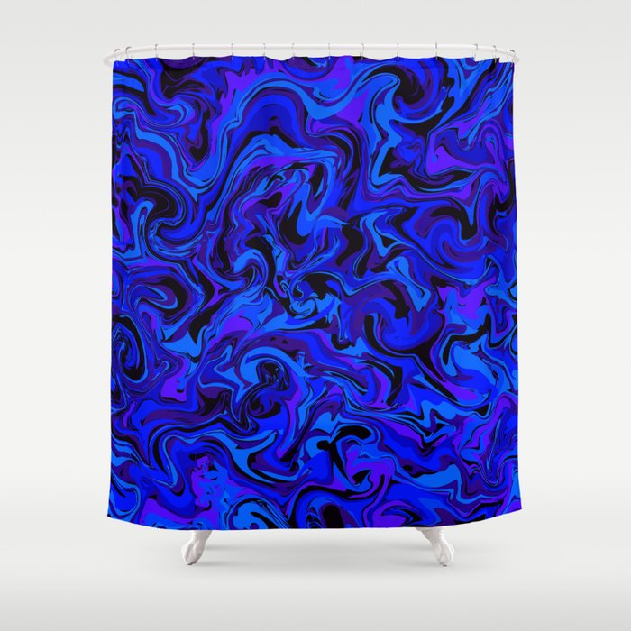 Purple Marble Shower Curtain