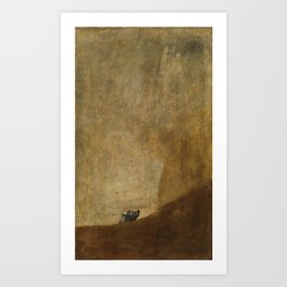 The Dog, by Francisco Goya Art Print