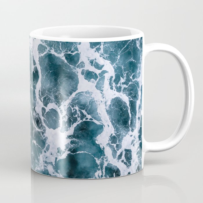 White Splash in a Wave Coffee Mug
