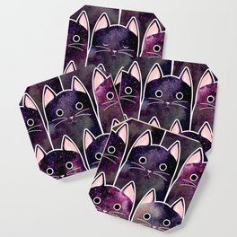 Many Galaxy Cats Pattern Coaster