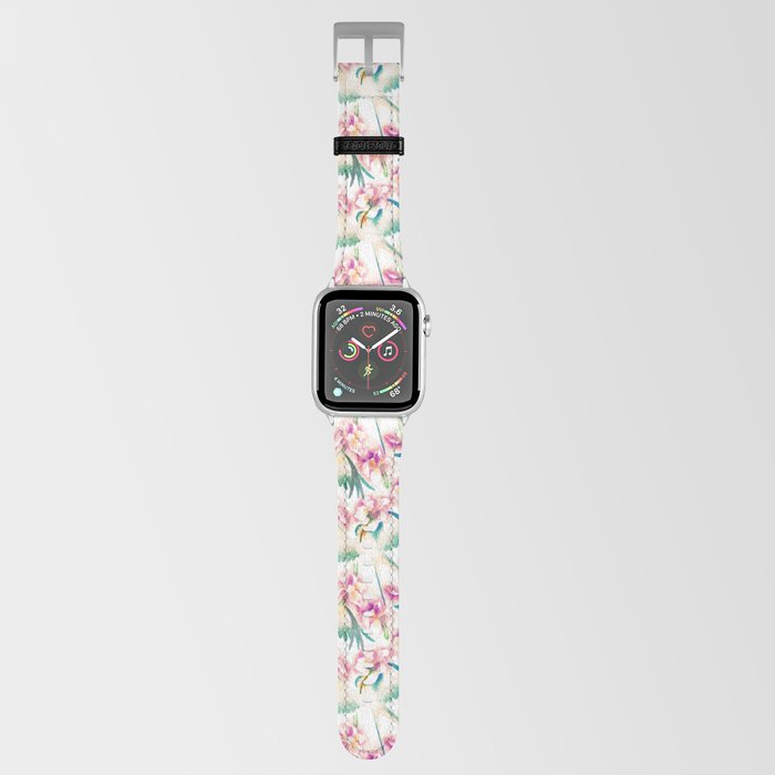 Swallows and Iris Blossoms (Vintage) Apple Watch Band
