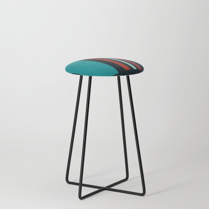 12 Abstract Geometric Shapes 211229 Counter Stool