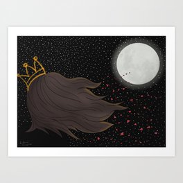 The Queen and the Moon Art Print