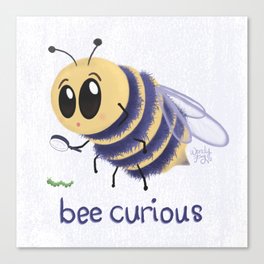 Bee Curious Canvas Print
