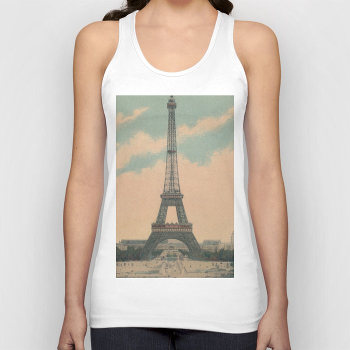 Vintage Eiffel Tower Paris France Tank Top