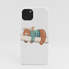Tired Bear, Cute Cub iPhone Case