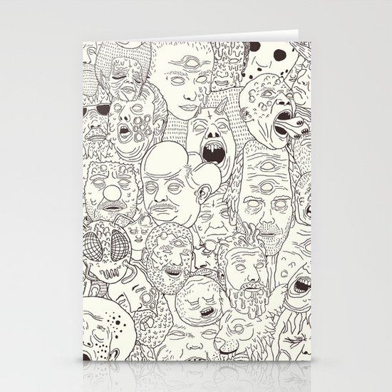 Faces of Math (no color edition) Stationery Cards