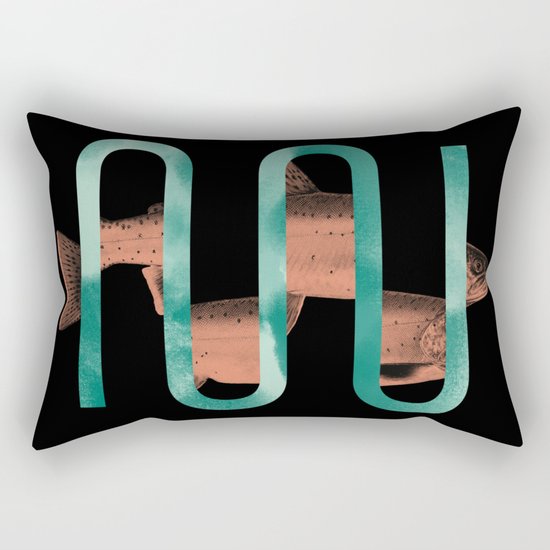 Lets Go Fishing Rectangular Pillow