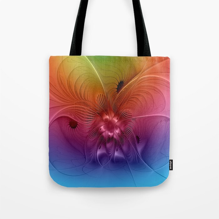 Colorful Abstract Fantasy Fractal Tote Bag