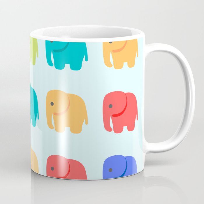 Infinite Rainbow Elephants Coffee Mug