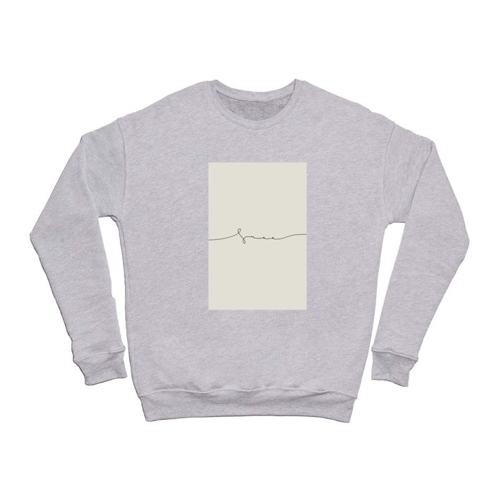 Free | Minimal Line Artwork Crewneck Sweatshirt