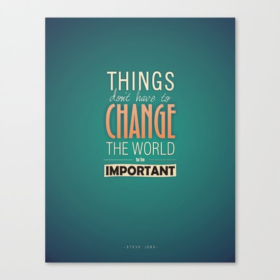 steve jobs Canvas Print