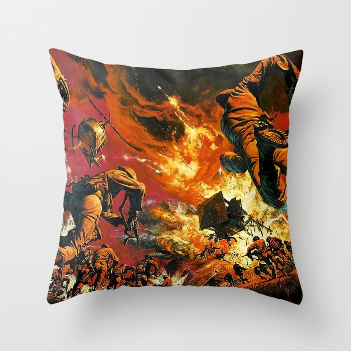 Jungle Warfare Throw Pillow