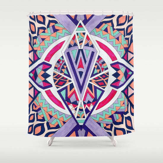 Abstract Journey II Shower Curtain