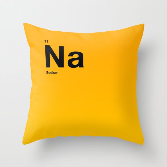 Sodium Throw Pillow