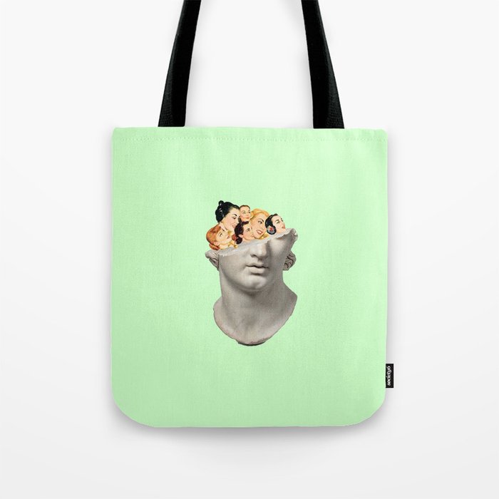 what's on my mind green Tote Bag